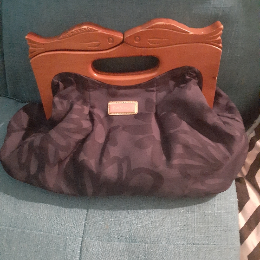 Lilly Pulitzer Blue Summer Bermuda Bag